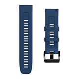 Universal Garmin 22mm QuickFit Iconband Tech-Protect Line Silicone Strap - Navy Blue