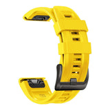 Universal Garmin 22mm QuickFit Iconband Tech-Protect Line Silicone Strap - Yellow