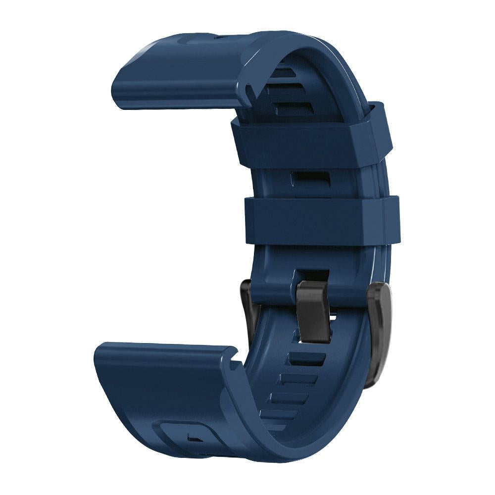 Universal Garmin 26mm QuickFit Iconband Tech-Protect Line Silicone Strap - Navy Blue