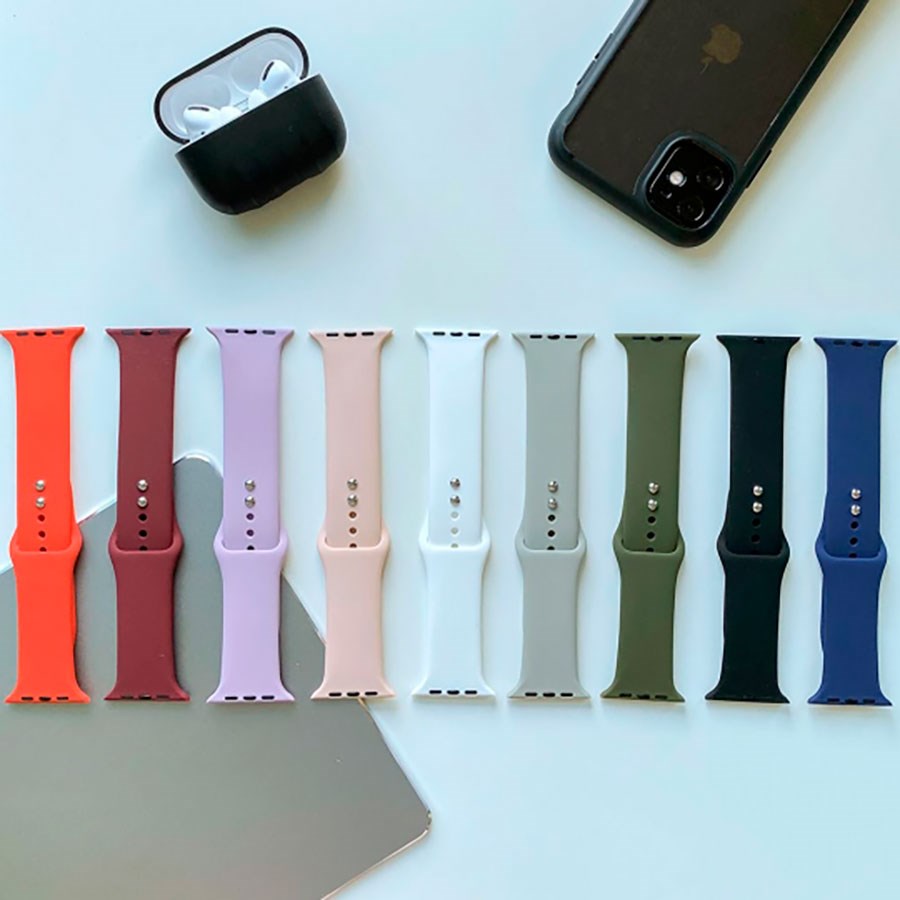 Tech-Protect Apple Watch (42/44/SE/45/46/49mm) Icon Band Silicone Strap - Orange