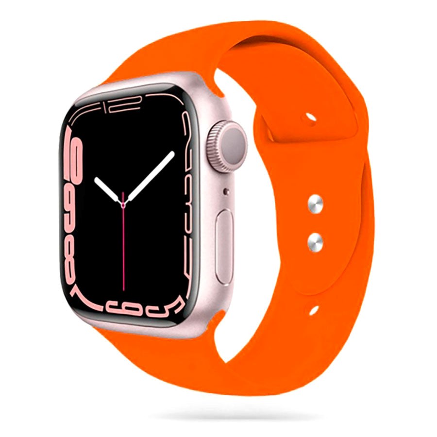 Tech-Protect Apple Watch (42/44/SE/45/46/49mm) Icon Band Silicone Strap - Orange