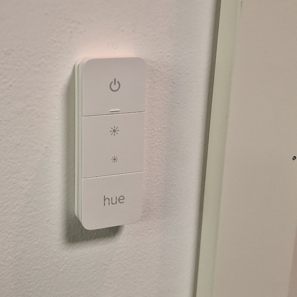 Light Solutions - Invisible Bracket for Philips Hue Dimmer Switch V2 - White