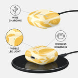 Apple AirPods (4th Gen) Burga Case with Carabiner - Lemon Tart