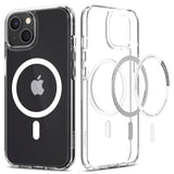 iPhone 13 Spigen Ultra Hybrid Case - MagSafe Compatible - Transparent / White