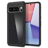 Google Pixel 8 Pro Spigen Ultra Hybrid Case - Transparent / Black