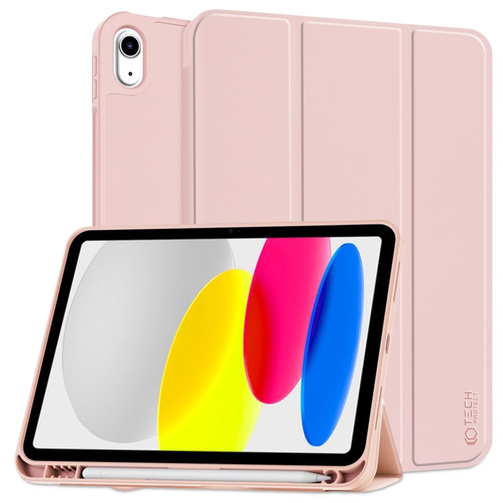 Tech-Protect iPad 10.9" (2022) SC Case w. Apple Pencil Holder - Pink