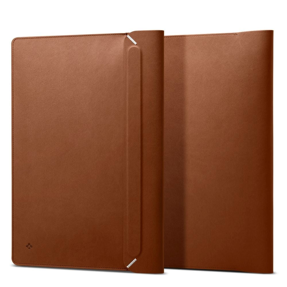 Spigen Valentinus Faux Leather Sleeve for MacBook / Laptop 13-14" (36 x 25 x 2 cm) - Classic Brown