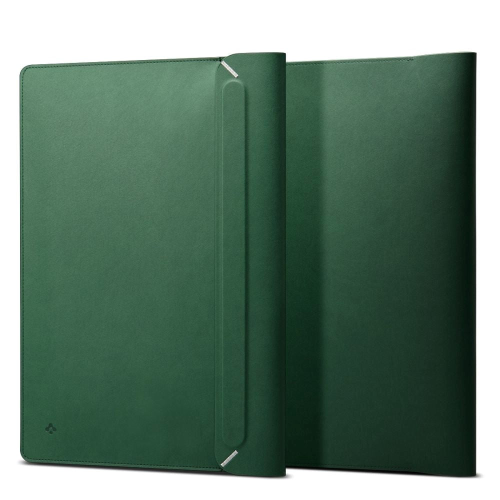 Spigen Valentinus Faux Leather Sleeve for MacBook / Laptop 13-14" (36 x 25 x 2 cm) - JeJu Green