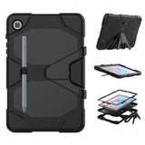 Samsung Galaxy Tab S6 Lite Tech-Protect Survive Tough Case w. Protective Film, Kickstand & S-Pen Holder - Black