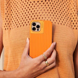 Nudient Bold iPhone 13 Case - Tangerine Orange