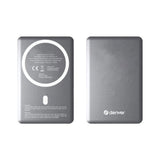Denver PQCW-5015 15W Wireless PowerBank - 5000 mAh - MagSafe Compatible - Grey