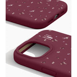 iDeal Of Sweden iPhone 17e / 16e / 15 / 14 / 13  Silicone Case - MagSafe Compatible - Fine Wine Bloom