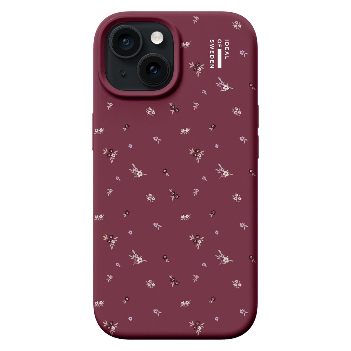 iDeal Of Sweden iPhone 17e / 16e / 15 / 14 / 13  Silicone Case - MagSafe Compatible - Fine Wine Bloom