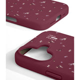 iPhone 17 iDeal Of Sweden Silicone Case - MagSafe Compatible - Fine Wine Bloom