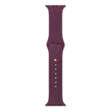 Apple Watch (42/44/SE/45/46/49mm) iDeal of Sweden Soft Swirl Silicone Watch Strap - Size M/L - Velvet Plum