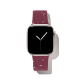 Apple Watch (38/40/SE/41/42mm) iDeal of Sweden Silicone Watch Strap - Size S/M - Fine Wine Bloom