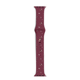Apple Watch (42/44/SE/45/46/49mm) iDeal of Sweden Silicone Watch Strap - Size M/L - Fine Wine Bloom