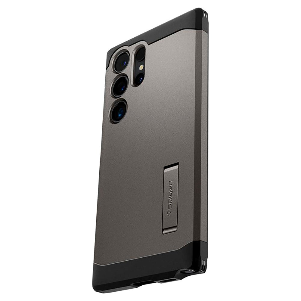 Samsung Galaxy S24 Ultra Spigen Tough Armor Case w. Kickstand - Gunmetal