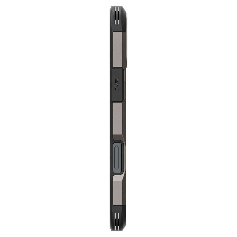 iPhone 16 Plus Spigen Tough Armor Case w. Kickstand  - MagSafe Compatible - Gunmetal