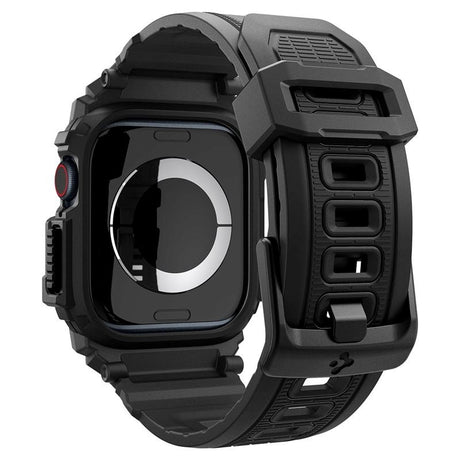 Spigen Rugged Armor Pro Apple Watch (38/40/SE/41/42mm) Strap with Cover - Black