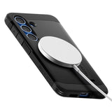 Samsung Galaxy S25 Spigen Tough Armor Hybrid Case with Kickstand - MagSafe Compatible - Black