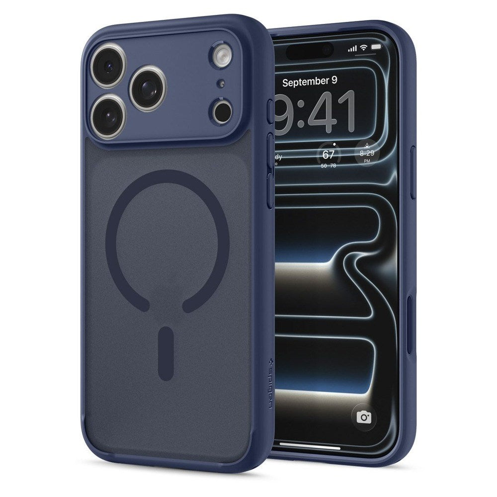 iPhone 18 Pro / 17 Pro Spigen Ultra Hybrid Case - MagSafe Compatible - Matte Blue