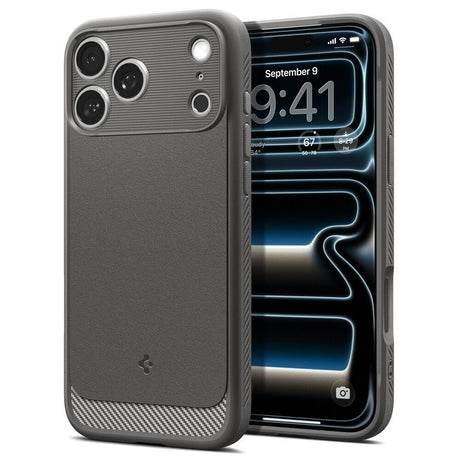 iPhone 18 Pro / 17 Pro Spigen Rugged Armor Case - MagSafe Compatible - Grey