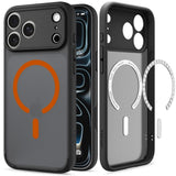 iPhone 18 Pro Max / 17 Pro Max Spigen Ultra Hybrid Case - MagSafe Compatible - Matte Black / Orange