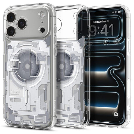 iPhone 18 Pro / 17 Pro Spigen Ultra Hybrid Case - MagSafe Compatible - Transparent / White
