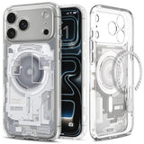 iPhone 18 Pro / 17 Pro Spigen Ultra Hybrid Case - MagSafe Compatible - Transparent / White