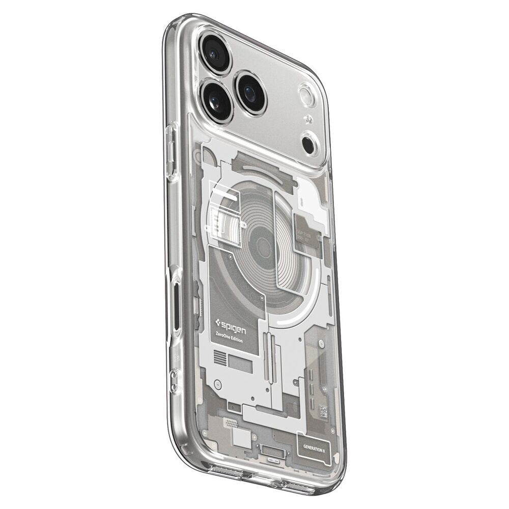 iPhone 18 Pro Max / 17 Pro Max Spigen Ultra Hybrid Case - MagSafe Compatible - Transparent / Silver