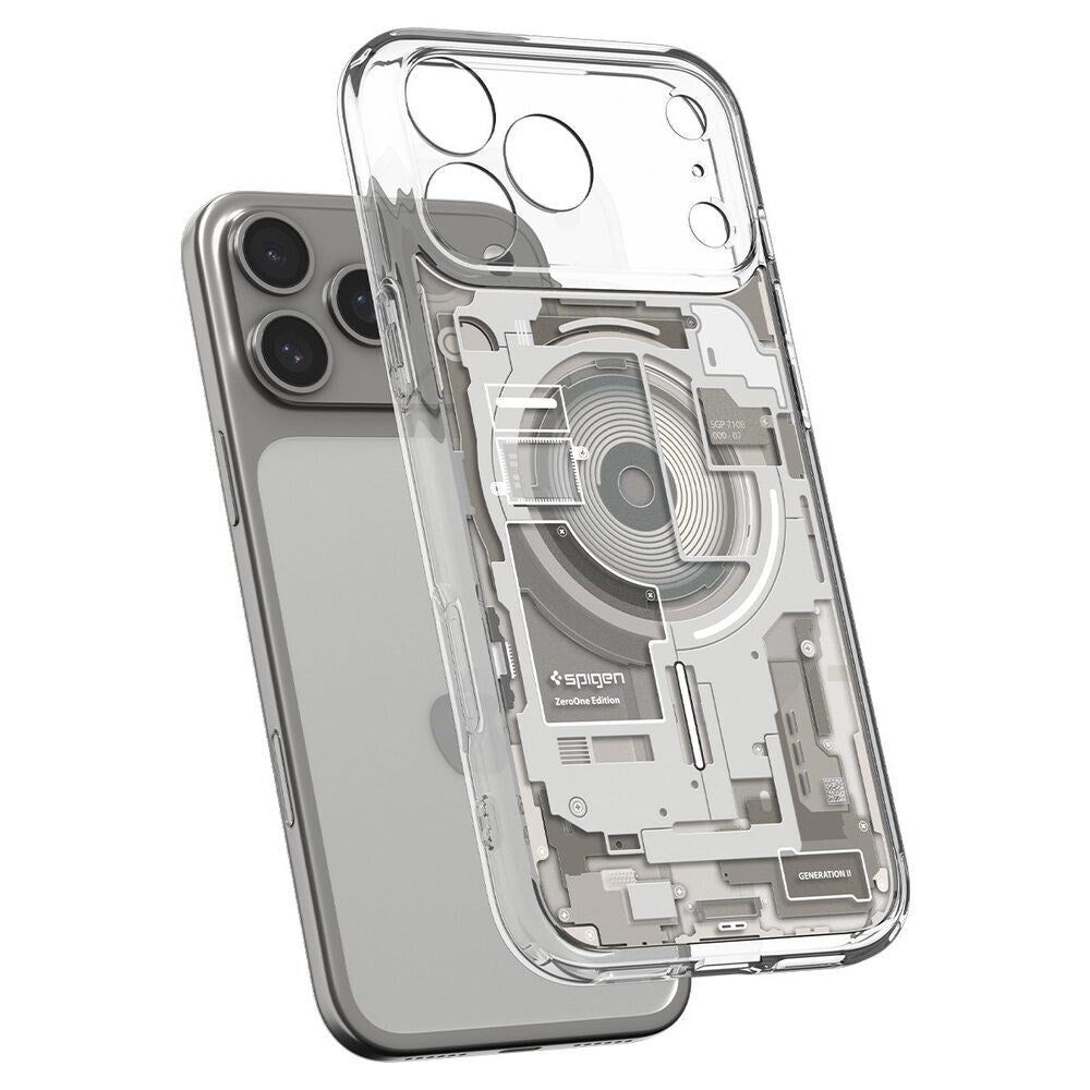 iPhone 18 Pro Max / 17 Pro Max Spigen Ultra Hybrid Case - MagSafe Compatible - Transparent / Silver