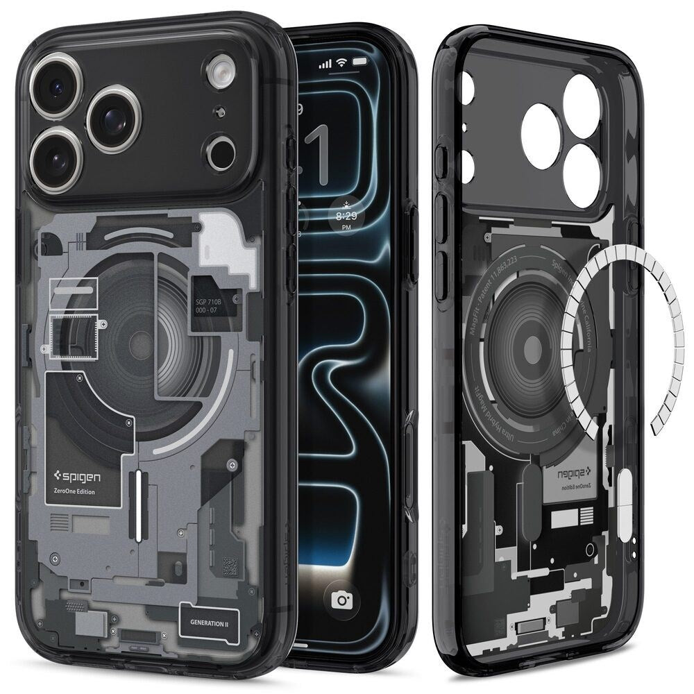 iPhone 18 Pro Max / 17 Pro Max Spigen Ultra Hybrid Case - MagSafe Compatible - Transparent / Black