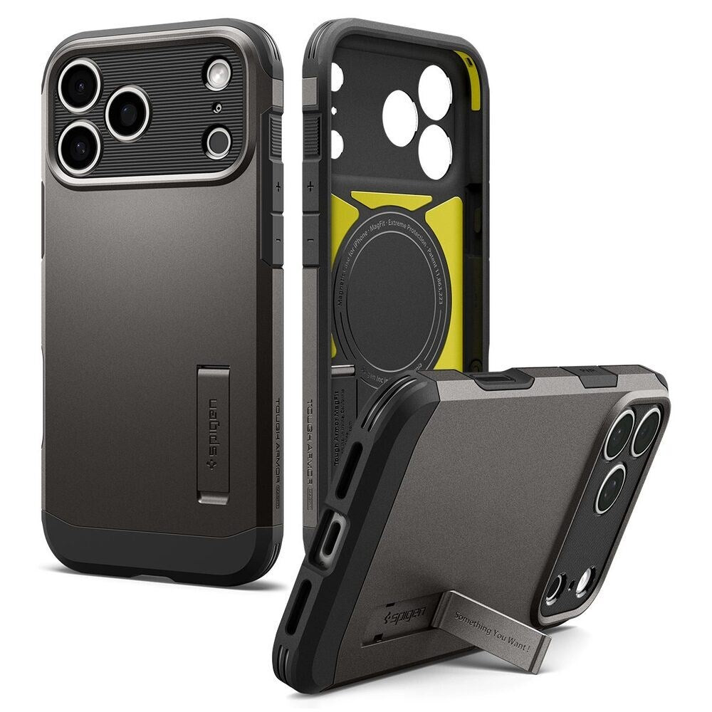 iPhone 18 Pro / 17 Pro Spigen Tough Armor T Case - MagSafe Compatible - Grey