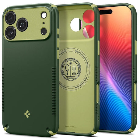 iPhone 18 Pro / 17 Pro Spigen Nano Pop Hybrid Case - MagSafe Compatible - Green