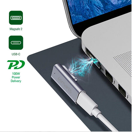 USB-C to Magsafe 2 Adapter PD 100W 4smarts - Silver