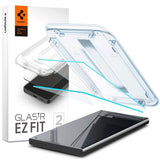 Samsung Galaxy S24 Ultra Spigen EZ Fit Glas.tR Screen Protection 2 Pcs. - Case Friendly - Transparent