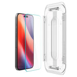 iPhone 16 Pro Max Spigen EZ Fit Glas.tR Screen Protection - Case Friendly - Transparent