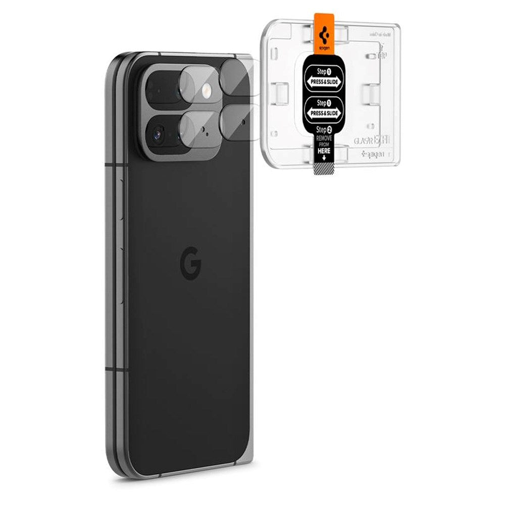 Spigen Tempered Glass Camera Lens Protector - Google Pixel 9 Pro Fold - 2 Pack - Transparent