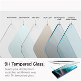 Samsung Galaxy S25 Ultra Spigen EZ Fit Glas.tR Screen Protection 2 Pcs. - Case Friendly - Transparent