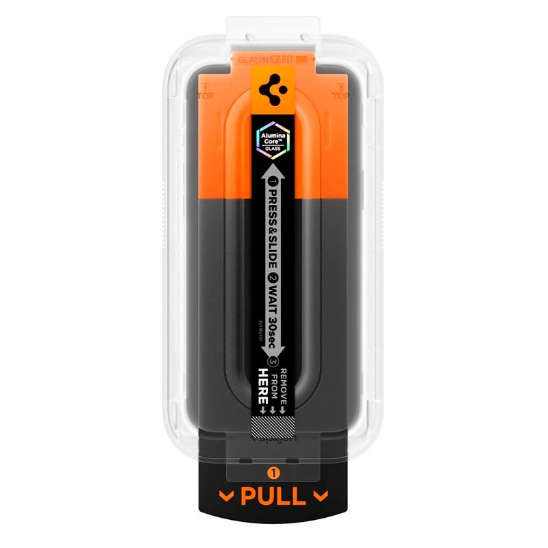 iPhone 17 / 17 Pro / 16 Pro Spigen Glass tR EZ Fit Pro HD Screen Protection Glass - Privacy Function - Transparent