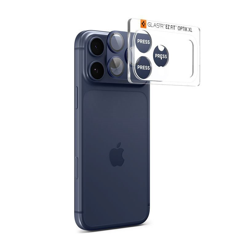 iPhone 17 Pro Spigen Glass tR EZ Fit Optik Pro XL Camera Lens Protector – Blue