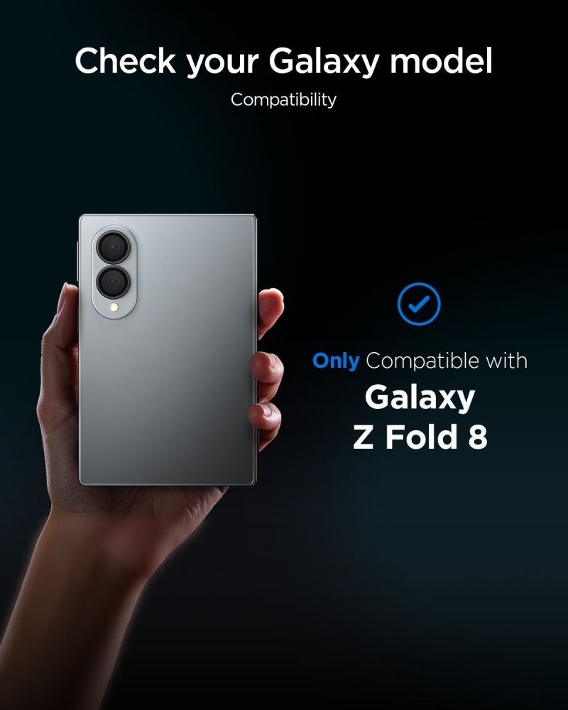 Samsung Galaxy Z Fold8 Spigen Glass tR EZ Fit Optik Pro Camera Lens Protection Glass - 2 pcs - Black