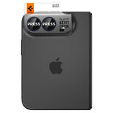 iPhone Duo Spigen Glass tR EZ Fit Optik Pro Camera Lens Protector - 2 pcs - Black