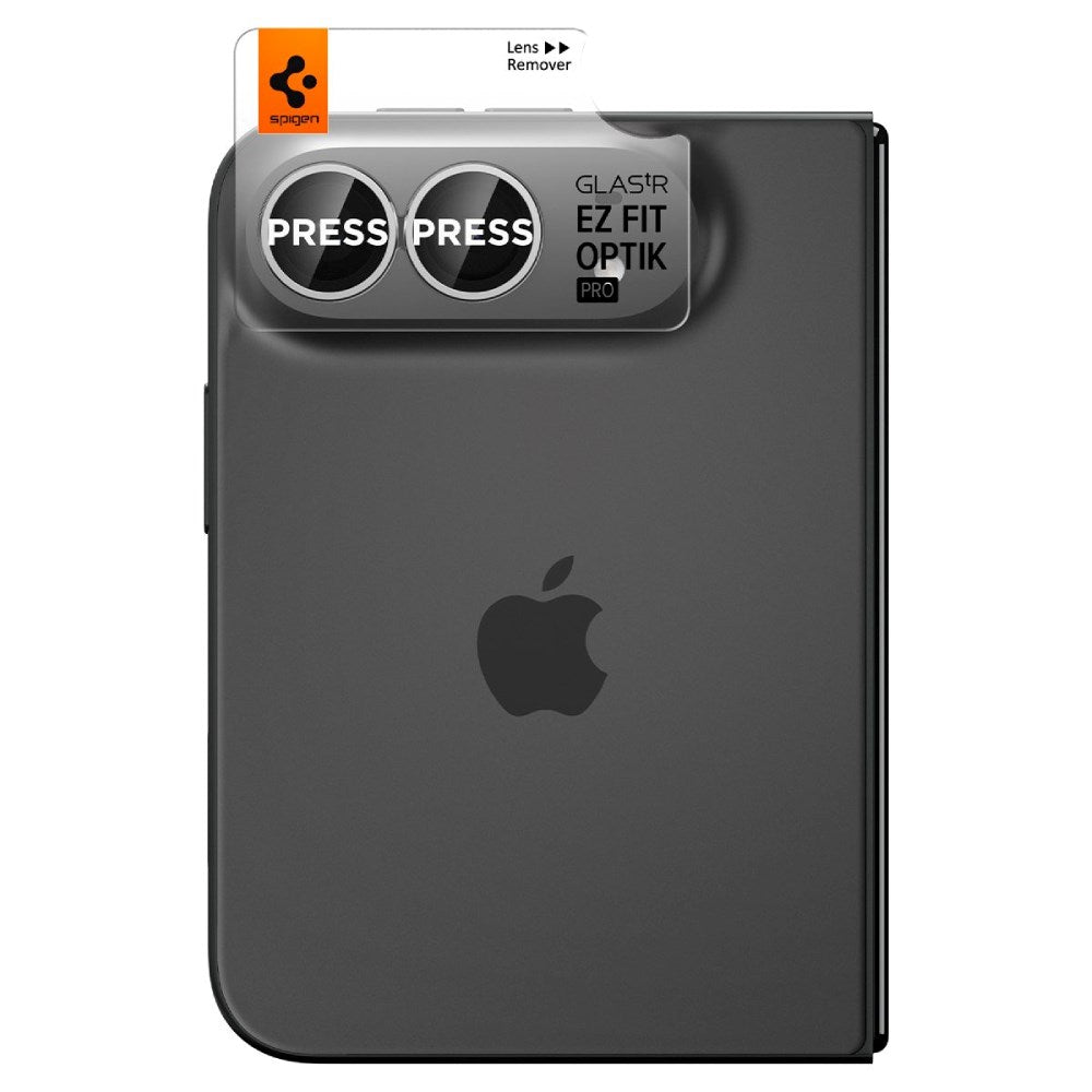 iPhone Duo Spigen Glass tR EZ Fit Optik Pro Camera Lens Protector - 2 pcs - White