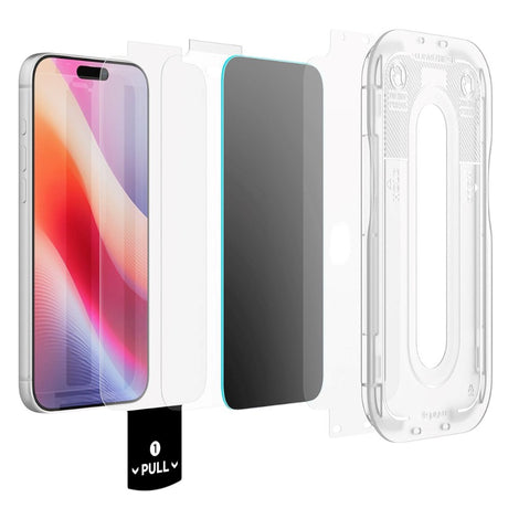 iPhone 18 Pro Spigen Glass tR EZ Fit Pro HD Privacy Screen Protector - 2 pcs - Transparent