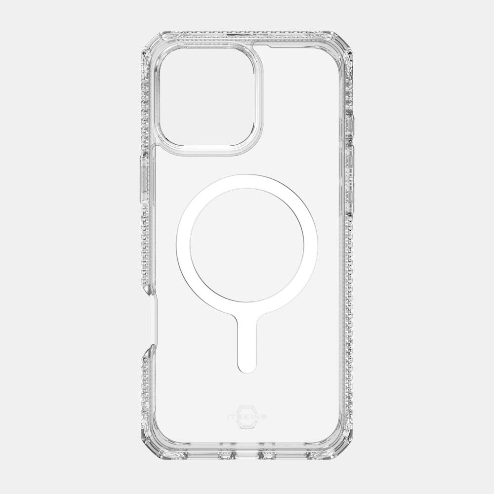 iPhone 16 Pro ITSKINS Hybrid MagClear Case - MagSafe Compatible - Transparent