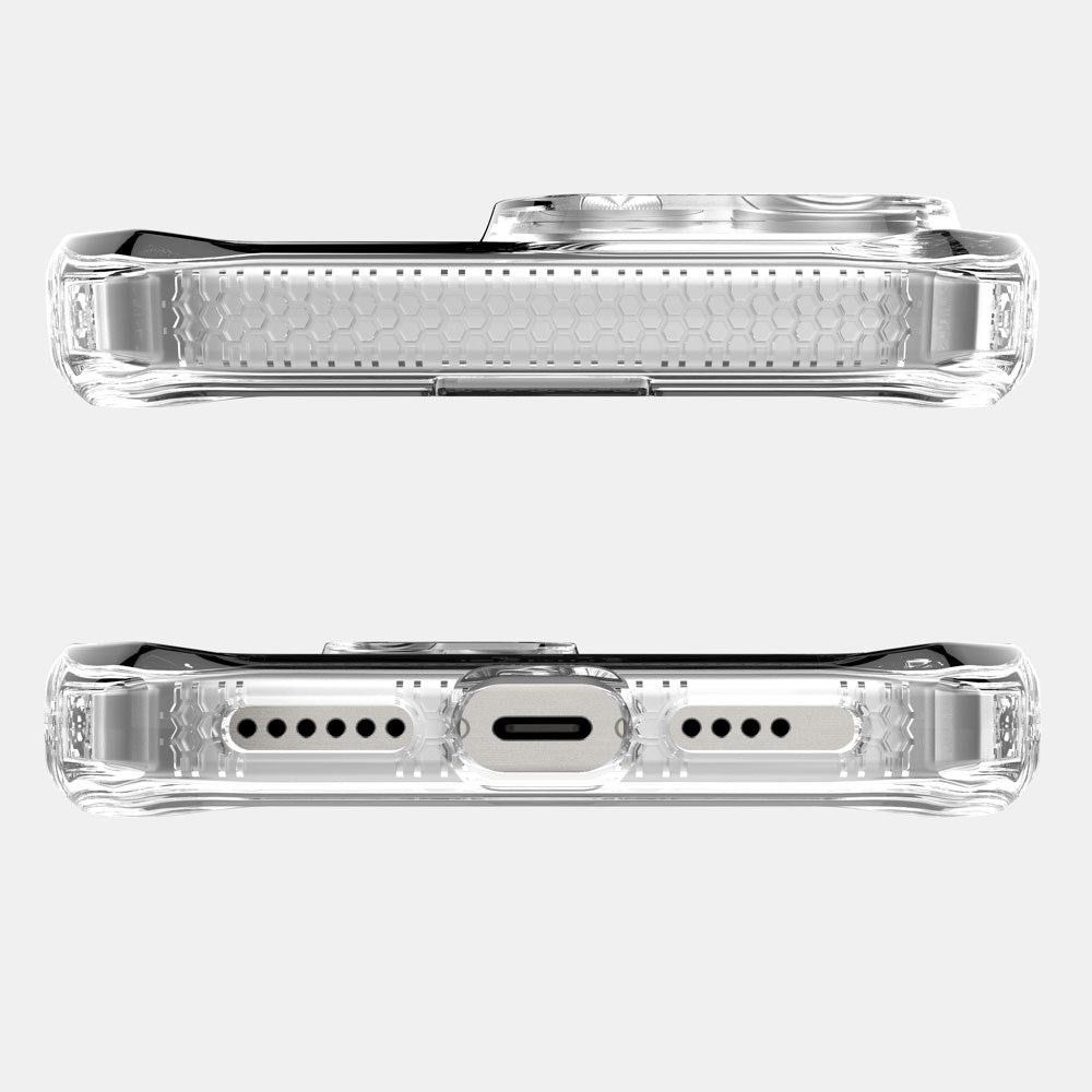 iPhone 16 Pro ITSKINS Hybrid MagClear Case - MagSafe Compatible - Transparent