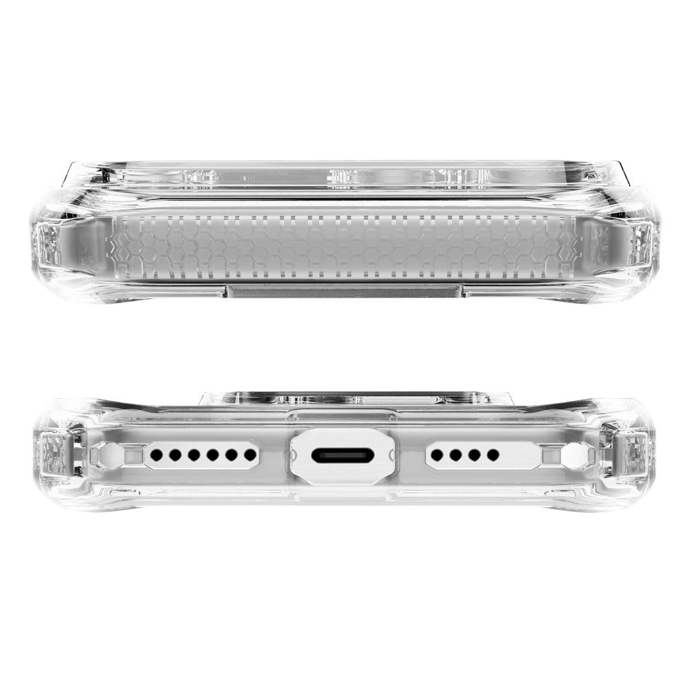iPhone 17 Pro Max ITSKINS Hybrid Vapor Stand Case - MagSafe Compatible - Transparent