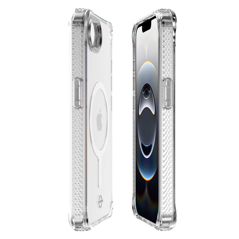 iPhone 16e ITSKINS Hybrid MagClear Case - MagSafe Compatible - Transparent